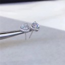 Boucles d'oreilles en forme de cœur pour femmes R113 3