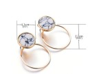 Boucles d'oreilles en forme ronde 2