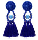 Boucles d'oreilles en perles avec franges J3206 12