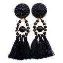 Boucles d'oreilles en perles avec franges J3206 9