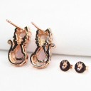 Boucles d'oreilles femme chat 4