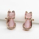 Boucles d'oreilles femme chat 6
