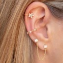 Boucles d'oreilles femme fleur 1