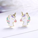 Boucles d'oreilles femme licorne 2