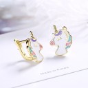 Boucles d'oreilles femme licorne 5