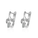 Boucles d'oreilles femmes feuilles 1
