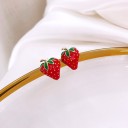 Boucles d'oreilles femmes fraises 2