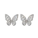 Boucles d'oreilles femmes papillons avec zircon 13