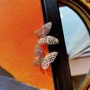 Boucles d'oreilles femmes papillons avec zircon 2