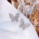 Boucles d'oreilles femmes papillons avec zircon 4