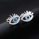 Boucles d'oreilles femmes yeux 4