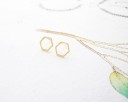 Boucles d'oreilles hexagonales pour femmes J1137 5