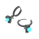 Boucles d'oreilles luminescentes en argent 925 pour femmes Pierre luminescente brille dans l'obscurité pour un charme nocturne 2