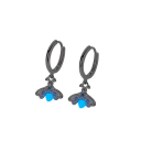 Boucles d'oreilles lumineuses avec lucioles en argent 925 pour femmes Bijoux à la mode Cadeaux boucles d'oreilles circulaires pierre luminescente brille dans l'obscurité 2