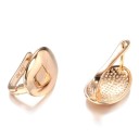 Boucles d'oreilles ovales pendantes pour femmes 2