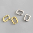Boucles d'oreilles ovales pour femmes 1