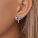 Boucles d'oreilles papillon personnelles en argent 925 pour femmes Bijoux de mode Cadeaux boucles d'oreilles symbole de transformation, de renaissance 2
