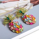 Boucles d'oreilles pendantes ananas pour femmes 4