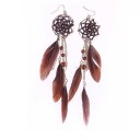 Boucles d'oreilles pendantes attrape-rêves pour femmes 5