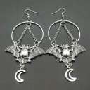 Boucles d'oreilles pendantes chauve-souris pour femmes 2