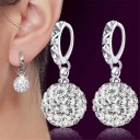Boucles d'oreilles pendantes circulaires pour femmes 2