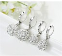 Boucles d'oreilles pendantes circulaires pour femmes 3