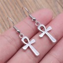 Boucles d'oreilles pendantes croisées pour femmes G467 13