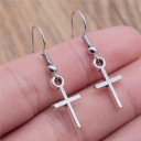 Boucles d'oreilles pendantes croisées pour femmes G467 16
