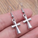 Boucles d'oreilles pendantes croisées pour femmes G467 26