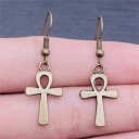 Boucles d'oreilles pendantes croisées pour femmes G467 7