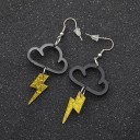 Boucles d'oreilles pendantes éclair pour femmes 2