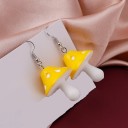 Boucles d'oreilles pendantes en forme de champignon pour femmes 8