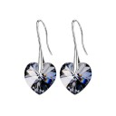 Boucles d'oreilles pendantes en forme de cœur A2835 9