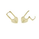 Boucles d'oreilles pendantes en forme de cœur avec fermoir 7