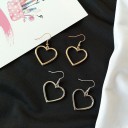 Boucles d'oreilles pendantes en forme de cœur G754 3