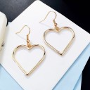 Boucles d'oreilles pendantes en forme de cœur G754 4