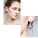 Boucles d'oreilles pendantes en forme de cœur G800 5