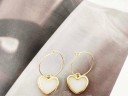 Boucles d'oreilles pendantes en forme de cœur pour femmes G134 6