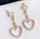 Boucles d'oreilles pendantes en forme de cœur pour femmes G1449 6