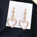 Boucles d'oreilles pendantes en forme de cœur pour femmes G1449 3