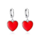 Boucles d'oreilles pendantes en forme de cœur pour femmes G319 14