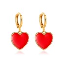 Boucles d'oreilles pendantes en forme de cœur pour femmes G319 16