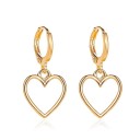 Boucles d'oreilles pendantes en forme de cœur pour femmes G319 5
