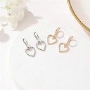 Boucles d'oreilles pendantes en forme de cœur pour femmes G319 2