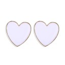 Boucles d'oreilles pendantes en forme de cœur pour femmes G704 6