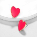Boucles d'oreilles pendantes en forme de cœur pour femmes G704 4