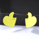 Boucles d'oreilles pendantes en forme de cœur pour femmes G766 6