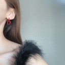 Boucles d'oreilles pendantes en forme de cœur pour femmes G911 4