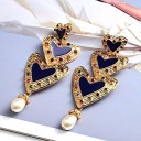 Boucles d'oreilles pendantes en forme de cœur pour femmes G924 7