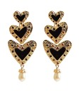 Boucles d'oreilles pendantes en forme de cœur pour femmes G924 6